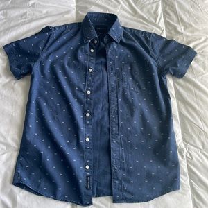 Patterned American Eagle Button Down
